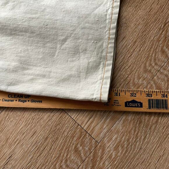 Vintage Polo Jeans Co NO67 Baggy white triple stitch jeans size 37 x 31 - Picture 8 of 8